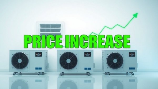 HVAC Price Increase 2026 graphic showing rising trend.