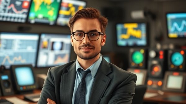 Professional in control room for retro-commissioning in building cost optimization.