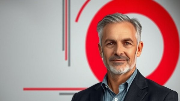 New Year New Goals: Business professional graphic portrait.