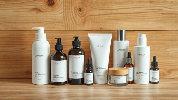 Assorted OneSkin products review and presentation on wooden surface.