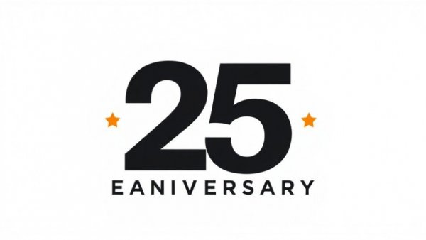 BOSS Facility Services 25 years anniversary logo in black and orange.