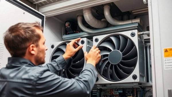 Technician working on A2L refrigerants in commercial refrigeration unit.