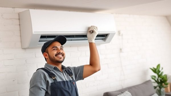 Professional HVAC technician installing AC unit, demonstrating best practices.