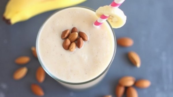 Creamy Almond Butter and Banana Smoothie