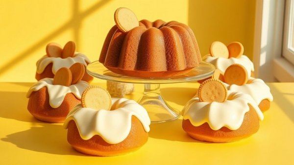 Variety of Nothing Bundt Cakes flavors with creamy frosting.