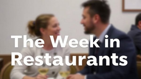 The Week in Restaurants overlay on blurred figures, Chili’s and Ruby Tuesday comparison.