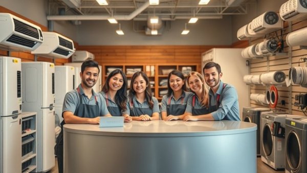 Winsupply Irvine new HVAC location with friendly team at counter.