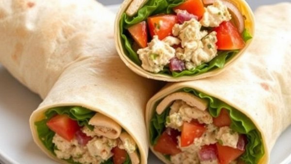 Tuscan Chicken Salad Wrap