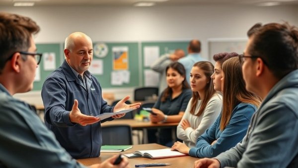 Gamified training for HVACR technicians in a classroom setting.