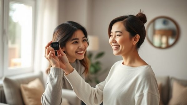 Woman adjusting thermostat, illustrating HVAC service agreement benefits.