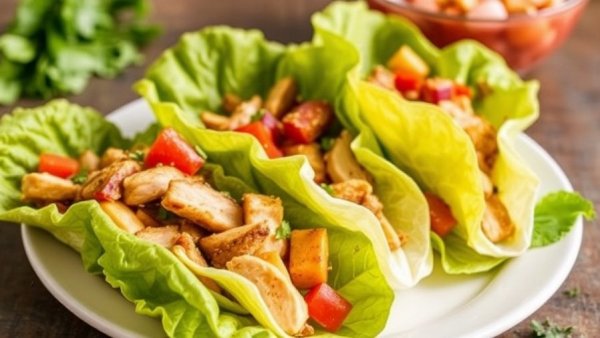 Chicken Fajitas Lettuce Wraps