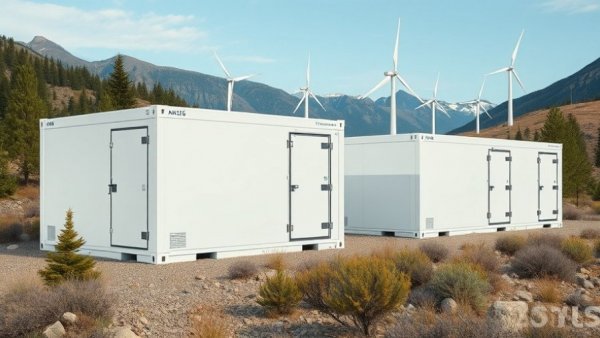 Thermal management solutions in battery storage systems with wind turbines.