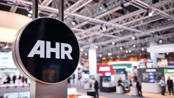 AHR Expo 2023 trends signage at tradeshow.
