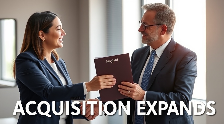 Two professionals shaking hands in an office, highlighting HVAC industry expansion in Maryland.