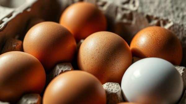 Close-up of eggs in a carton, related to protein needs during menopause.