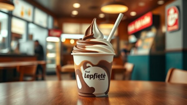 Delicious Wendy's Thin Mints Frosty Fusion dessert in branded cup.