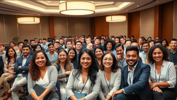 HVAC leadership development seminar with diverse group of professionals.