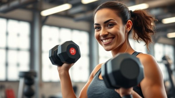 Athlete using neurofeedback therapy for performance enhancement in gym