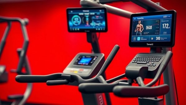 Tonal 2 home gym displayed on vibrant red background.