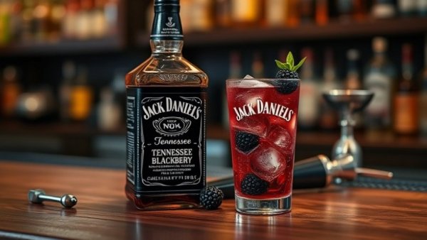 Twin Peaks new bar menu featuring Jack Daniel's Tennessee Blackberry and cocktail.