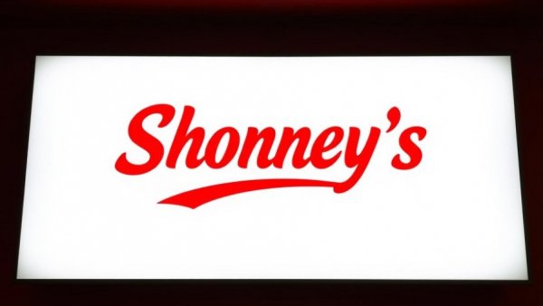 Shoney's logo in bold red on white background.