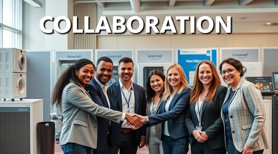 Diverse professionals collaborating on HVAC solutions, enhancing sustainability and industry partnerships.