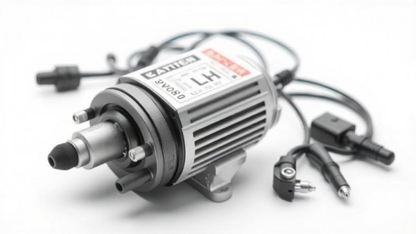 HVAC replacement igniter and accessories on white background.