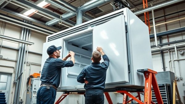 Team of technicians providing nationwide installation services for walk-in coolers.