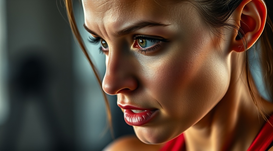 Energetic athletic woman mid-workout, showcasing the emotional impact of exercise.