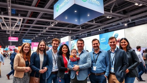 Professional team at an expo showcasing next-generation HVAC solutions.