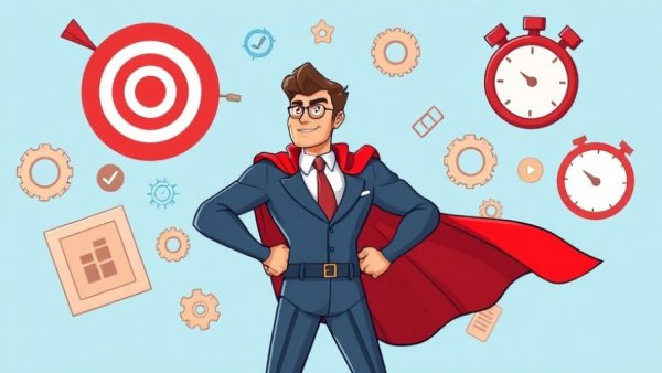 Superhero figure with business icons, targeting 'Stop Renting Your Marketing Systems'.