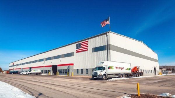 Winsupply Acquires Central Corp. building exterior with flag.