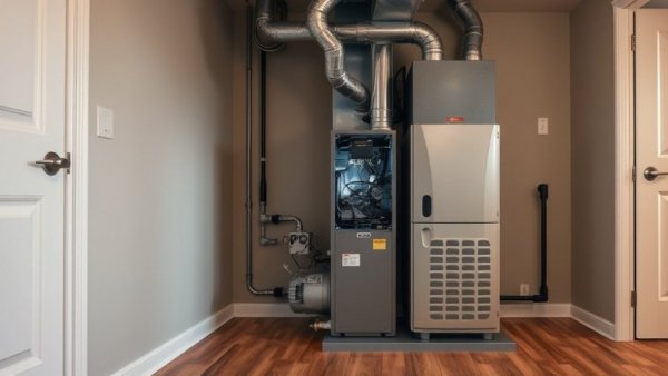 HVAC furnace in utility room for US Supreme Court efficiency standards review.