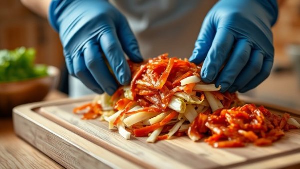 Kimchi preparation showcasing its immune boosting power with vibrant texture