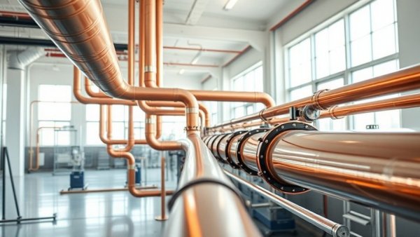 Integrated automation for plumbing systems with modern copper piping.