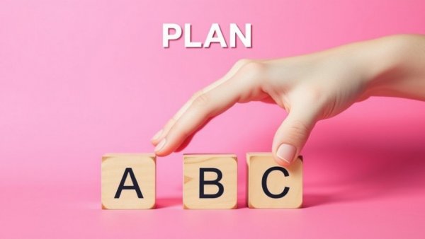 Adaptability in Fitness Coaching symbolized by hand adjusting plan blocks.