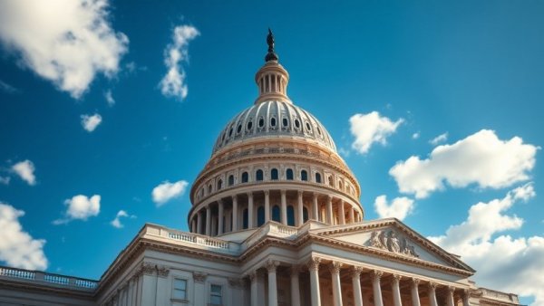 United States Capitol building under blue sky, HVAC legislation updates context.