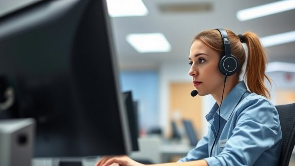 Dispatcher coordinating HVAC operations, focusing on communication.