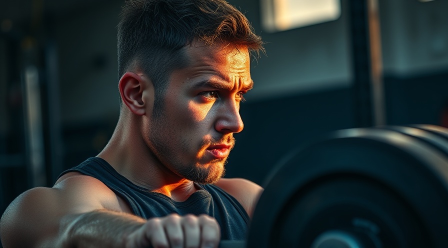 Determined young man deadlifting to build muscle and increase strength.