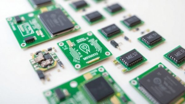 Detailed MEMS Pirani vacuum transducer circuit components close-up.