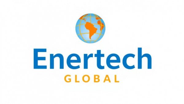 Enertech Global logo highlighting earth and technology themes.