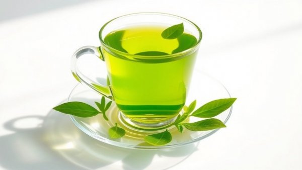 Vibrant green tea in glass cup for weight loss workout plan.
