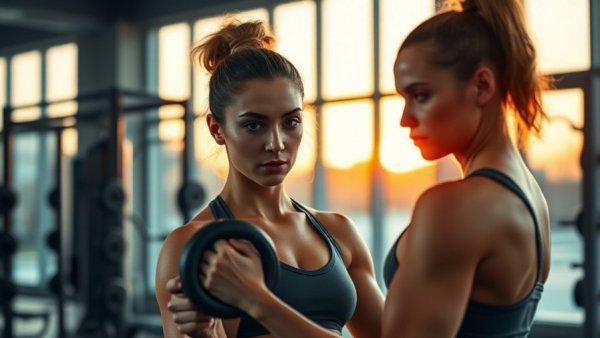 Muscle the New Skinny: Woman lifting weights in a gym.