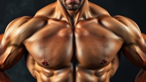 Defined muscular physique demonstrating optimal training volume and deloading.