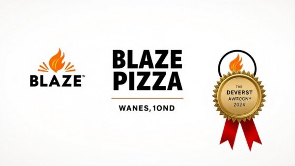 Blaze Pizza digital innovation top 100 ranking logo.