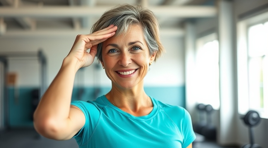 Energetic woman in workout gear exemplifying fitness after 40 with a confident smile.