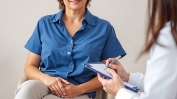 Healthcare consultation highlighting sarcopenic obesity risks.