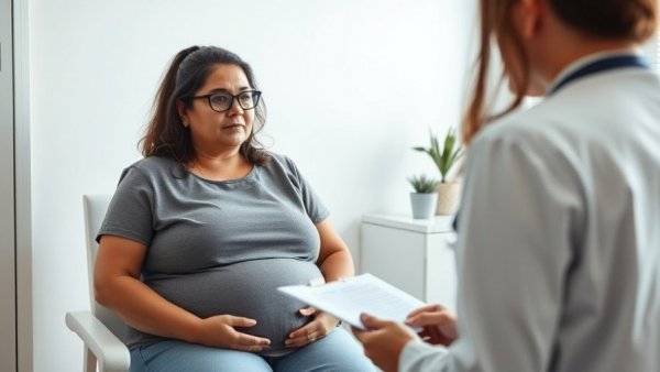 Sarcopenic obesity health risks discussed in medical consultation.