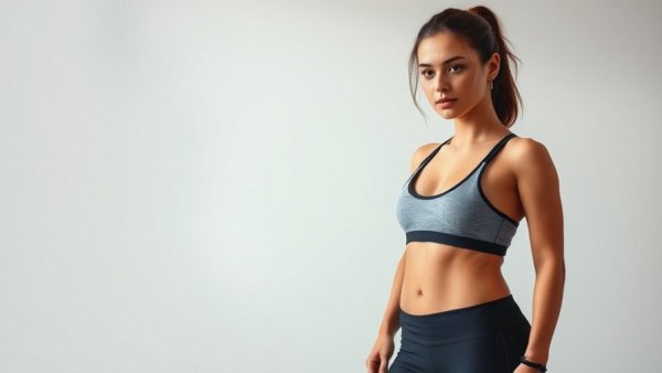 Athletic woman in workout gear deciding between bulking and cutting