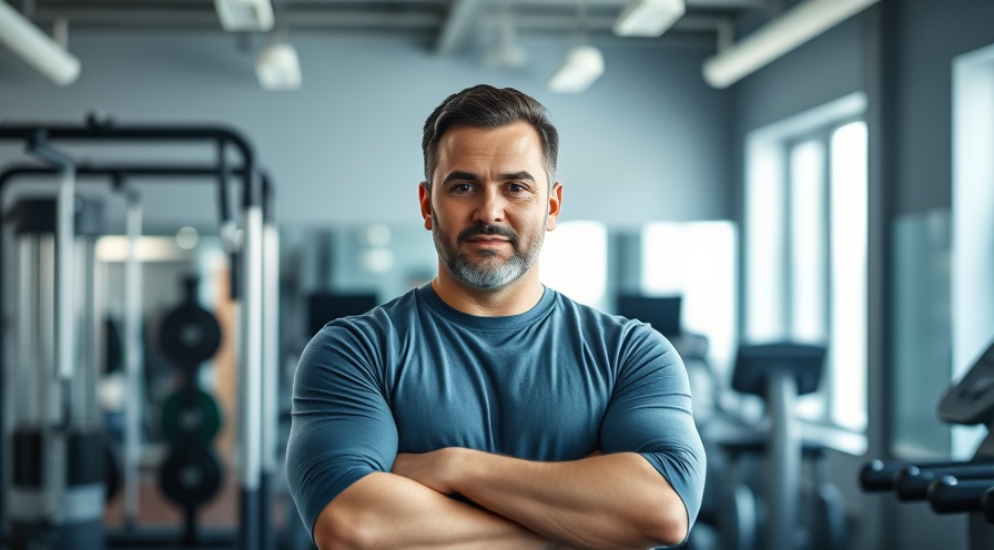 Confident gym owner showcasing a sustainable fitness pricing strategy.